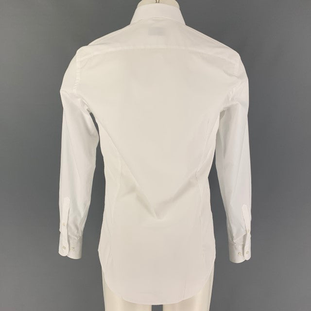 ARMANI COLLEZIONI Size S White Cotton Button Up Long Sleeve Shirt