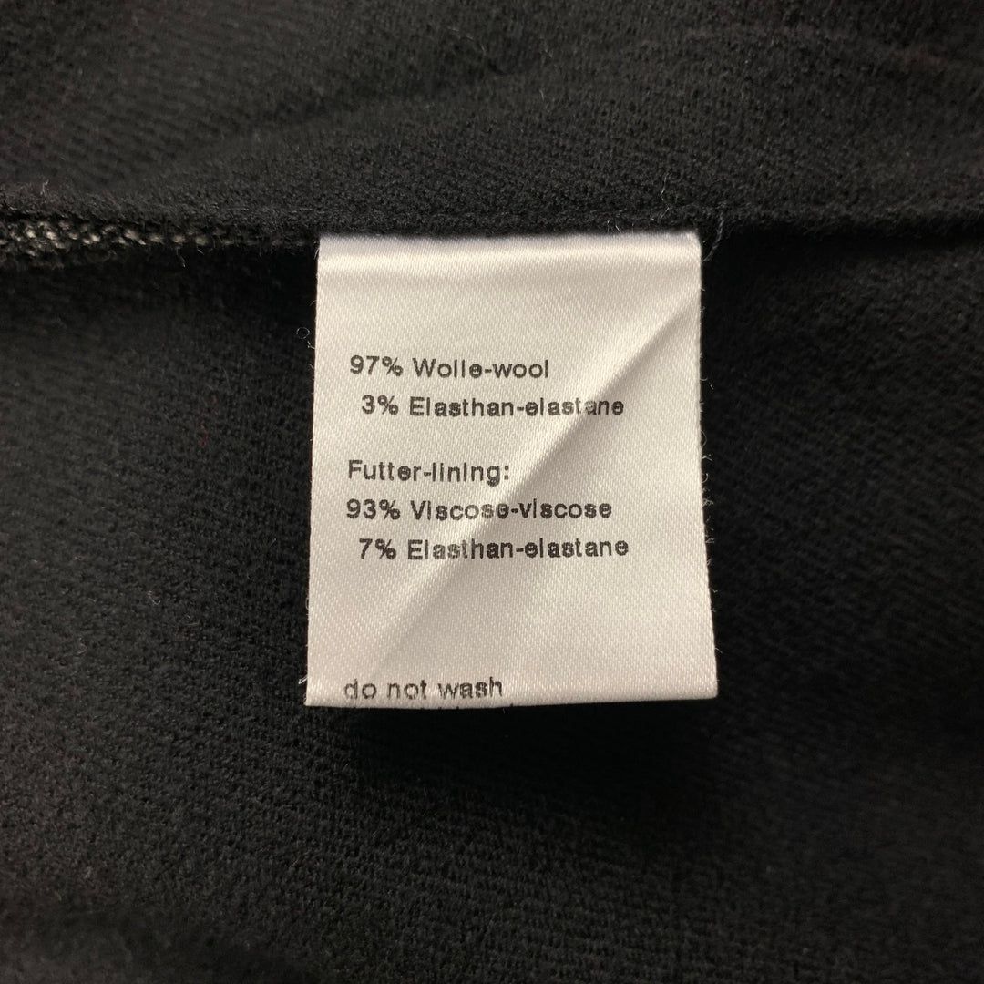 AKRIS Size 8 Black Grey Wool Nailhead Jacket Blazer