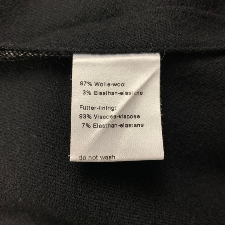 AKRIS Size 8 Black Grey Wool Nailhead Jacket Blazer