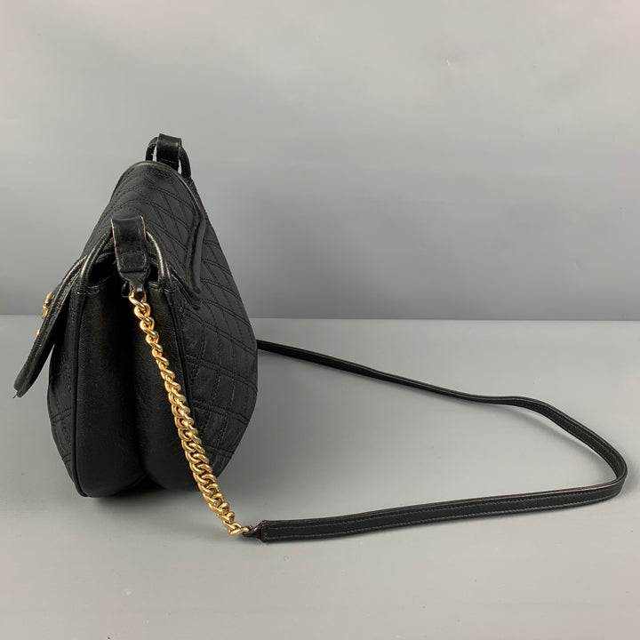 MARC JACOBS Black Quilted Leather Cross Body Handbag