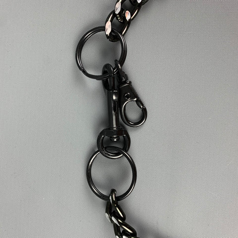 VINTAGE Black Chain Link Metal Necklace