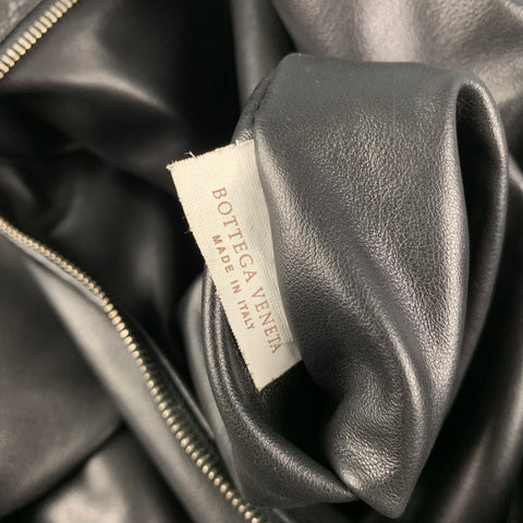BOTTEGA VENETA Black Leather Maxi Inrecciato Jodie Handbag