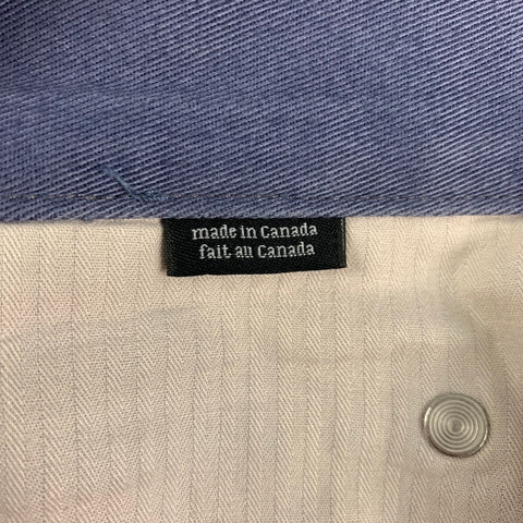 WINGS + HORNS Size 34 Blue Button Fly Casual Pants
