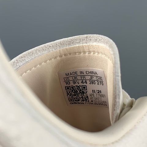 ADIDAS IVY PARK x STAN SMITH Size 10 White Beige Faux Leather Low Top Sneakers