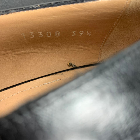 DRIES VAN NOTEN Taille 9.5 Escarpins mocassins en cuir écaille de tortue noir et marron