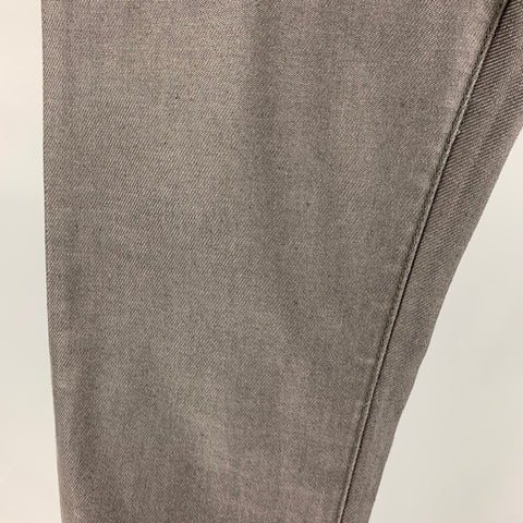 JOHN VARVATOS Size 30 Grey Silver Cotton Elastane Jeans