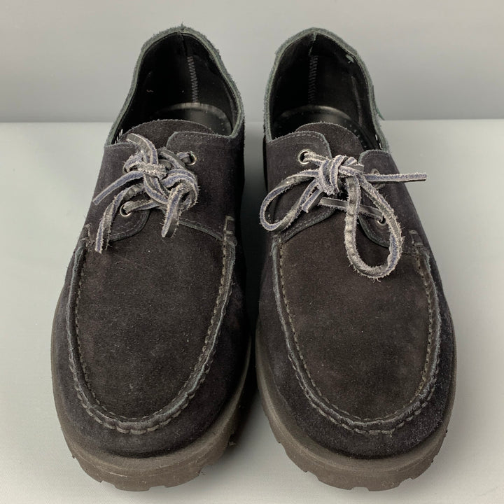 PARABOOT for ARPENTEUR Size 9 Black Suede Lace Up Lace Up Shoes