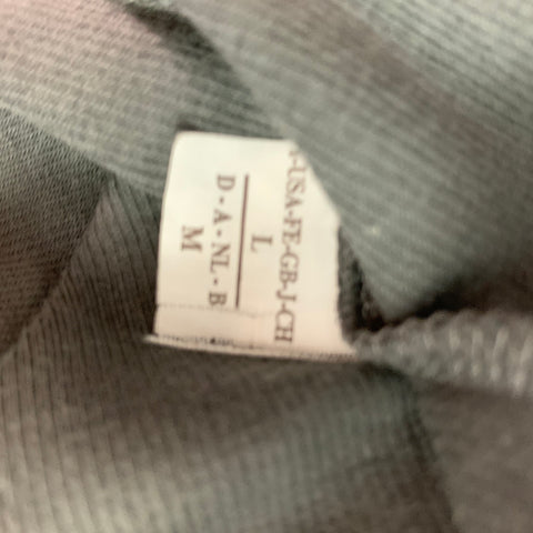 BRUNELLO CUCINELLI Size L Grey Cotton  Lycra Pleated Tank Casual Top
