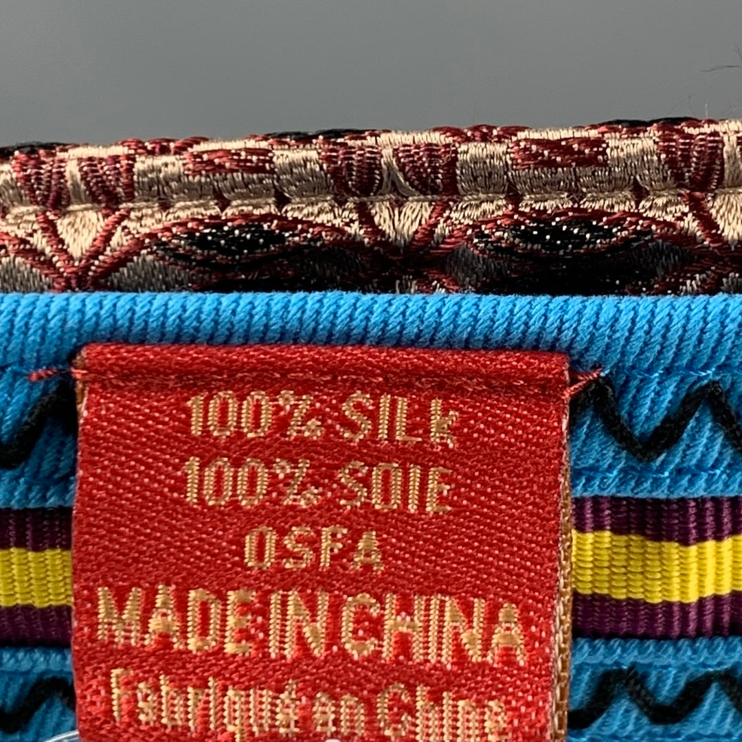 ROBERT GRAHAM Brown Black Circles Silk Hat