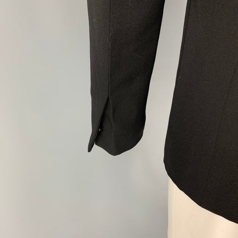 GIVENCHY Size 40 Black Notch Lapel Slim Fit Sport Coat
