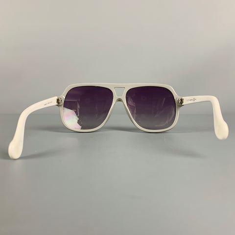 GUCCI Blue White Acetate Sunglasses
