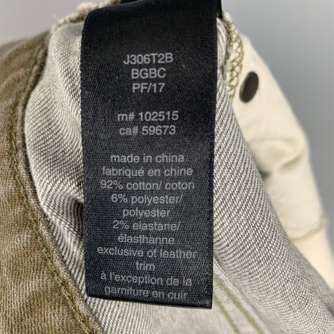 JOHN VARVATOS * U.S.A. Size 31 Green Cotton Blend Jeans