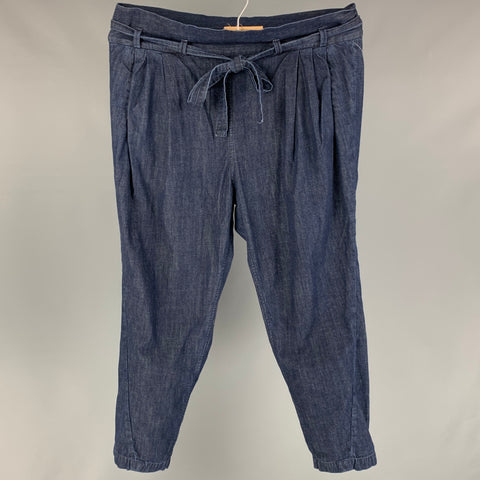 LEVI'S MADE & CRAFTED Size 27 Indigo Cotton Wide Leg Paper Bag Pants