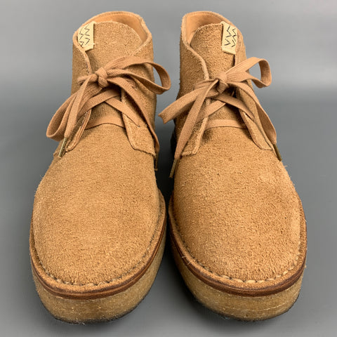 VISVIM Size 9 Sand Textured Leather Lace Up ISDT BOOTS-FOLK
