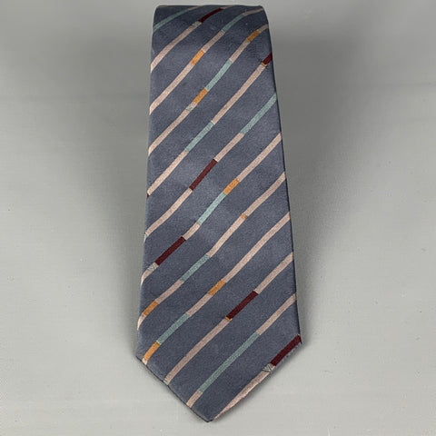 LOUIS VUITTON Multi-Color Diagonal Stripe Silk Neck Tie