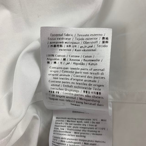 VALENTINO Camisa extragrande con botones de algodón blanco talla M