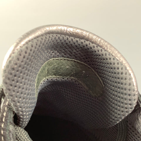 PRADA Size 12 Gray Black  Leather Lace Up Sneakers