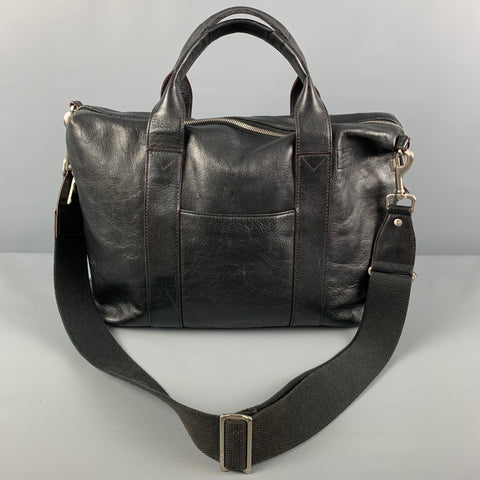 JACK SPADE Sac messager en cuir noir