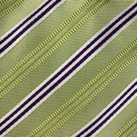 KITON Green & Purple Diagonal Stripe Tie