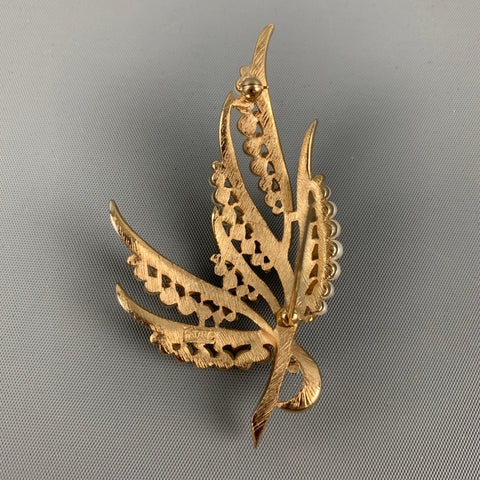 VINTAGE Gold Faux Pearl Brooches & Pins