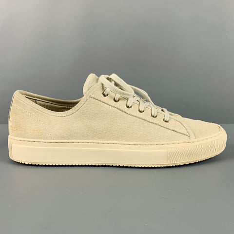COMMON PROJECTS Size 9 Natural Leather Lace Up Sneakers