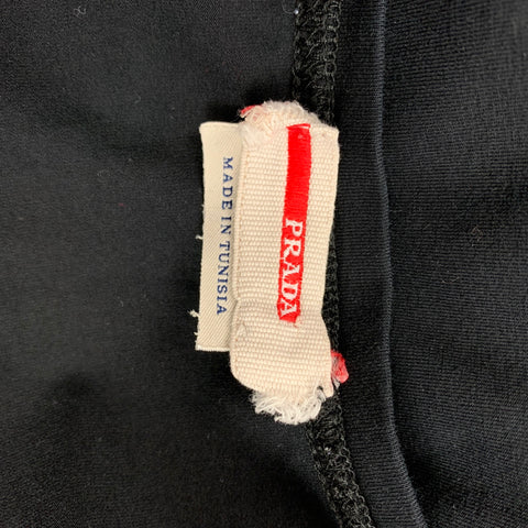 PRADA Size XXL Black Cotton Crew-Neck Pullover