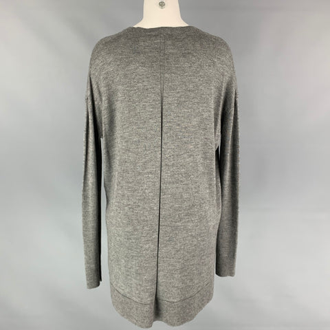 THE ROW Size XS Grey Cashmere / Silk Heather Oversized Sweater