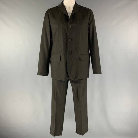 DOLCE & GABBANA  Size 40 Black Twill Wool Single breasted 36 29 Suit