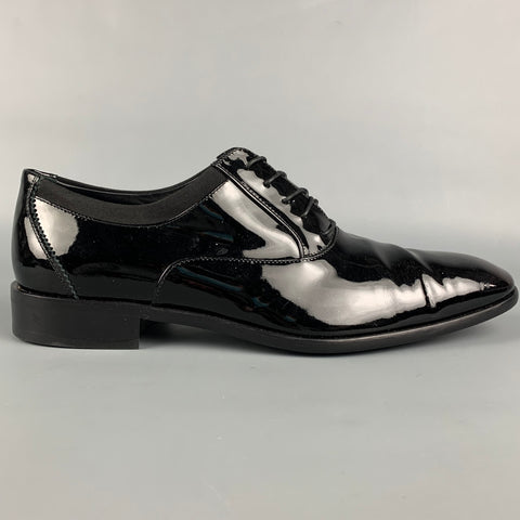 SALVATORE FERRAGAMO Taille 8.5 Chaussures à lacets en cuir noir