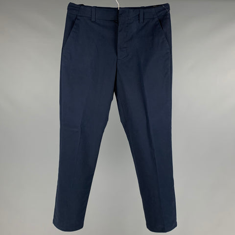 HELMUT LANG Size 32 Navy Side Tabs Dress Pants