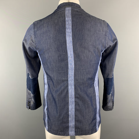ENGINEERED GARMENTS Size XS Navy Cotton Buttoned Collar Patch Pockets Jacket
