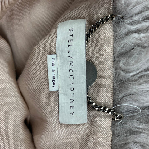 STELLA McCARTNEY Taille M Veste Modacrylique Fausse Fourrure Grise