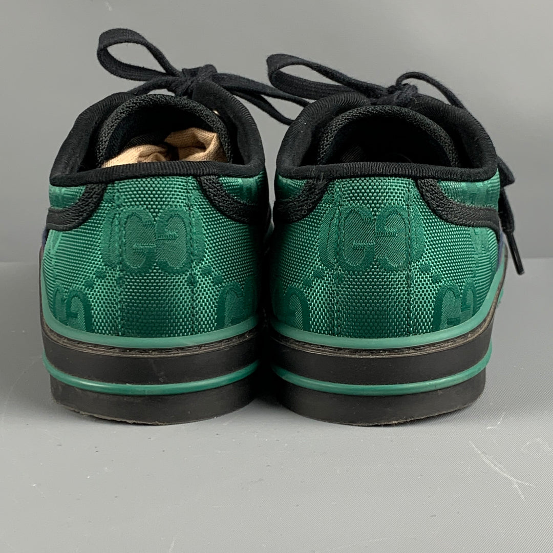 GUCCI Talla 9 Zapatillas bajas de nailon con monograma rojo  display picture 2