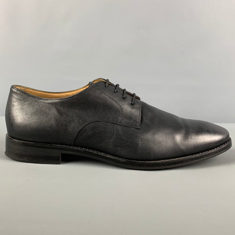 COLE HAAN Size 11 Black Leather Lace Up Shoes