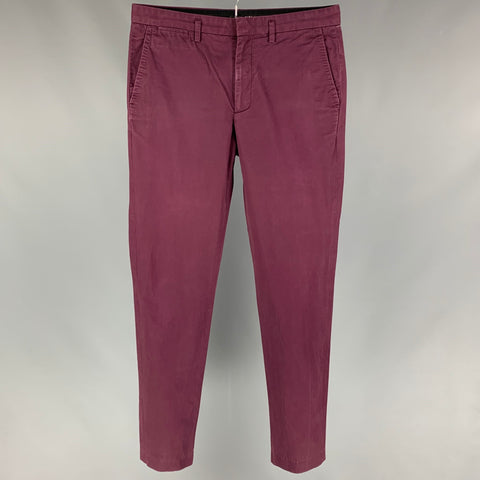 MARC by MARC JACOBS Size 32 Eggplant Cotton Flat Front Pants