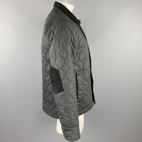 WHITE MOUNTAINEERING Taille L Veste boutonnée en polyester matelassé noir