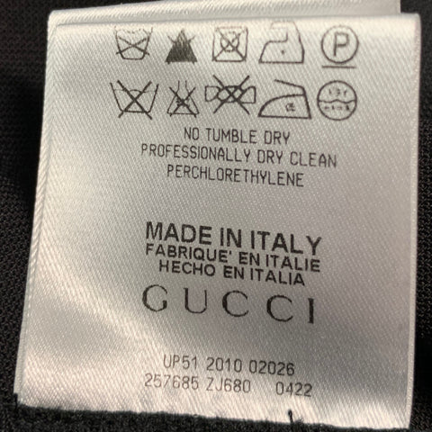 GUCCI Size 6 Black Polyamide Elastane Flat Front Dress Pants