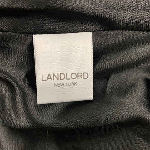 LANDLORD Size M Olive Textured Acrylic Polyester Zip Up Jacket