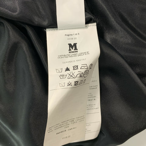 M MISSONI Vestido de punto de mezcla de lana negro talla 8