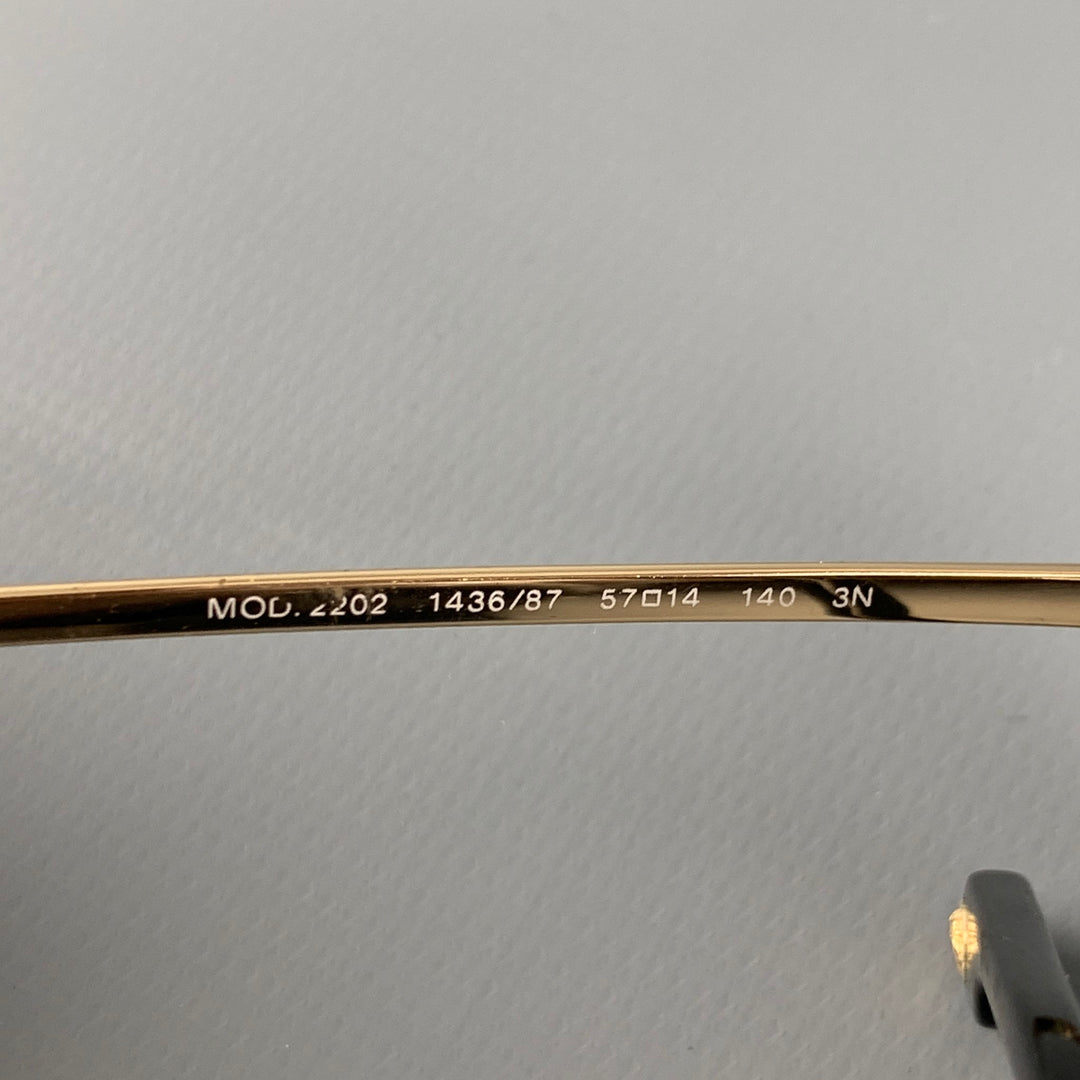 VERSACE Gold Metal Sunglasses