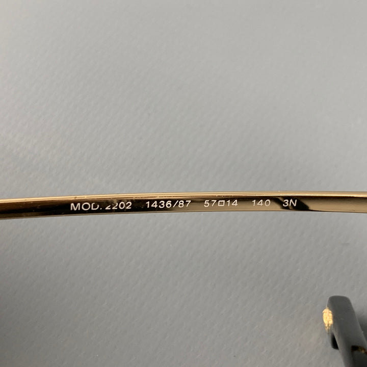 VERSACE Gold Metal Sunglasses