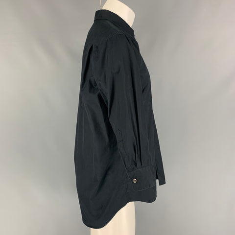 COMME des GARCONS Size M Black Cotton 3/4 Sleeves Short Sleeve Shirt