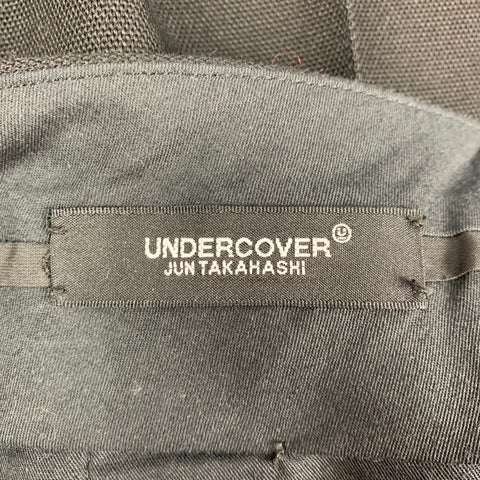 UNDERCOVER Size 28 Black Wool Tuxedo Dress Pants