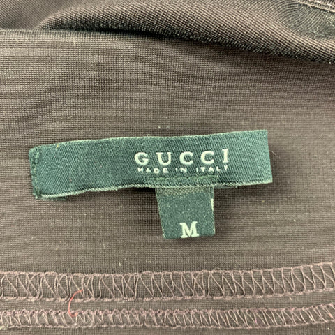 Falda ajustada de mezcla de viscosa berenjena talla M de GUCCI