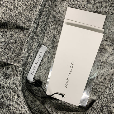 JOHN ELLIOTT Size L Grey Heather Cotton &  Polyester Short Sleeve T-shirt