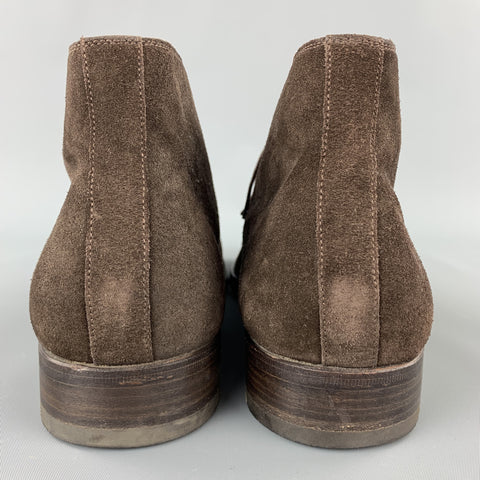 CALZOLERIA HARRIS Size 12 Brown Suede Lace Up Chukka Boots