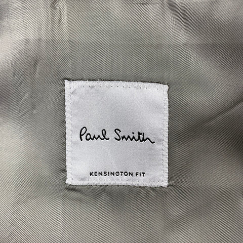 PAUL SMITH Size 38 Regular Light Blue Wool / Mohair Notch Lapel 3 Piece Suit