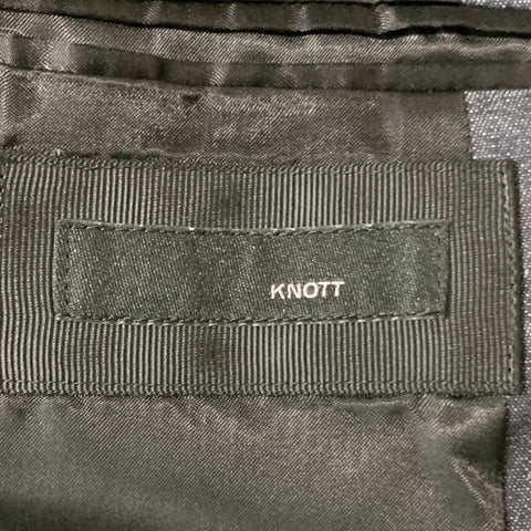 KNOTT Size 36 Indigo Cotton Blend Notch Lapel Sport Coat