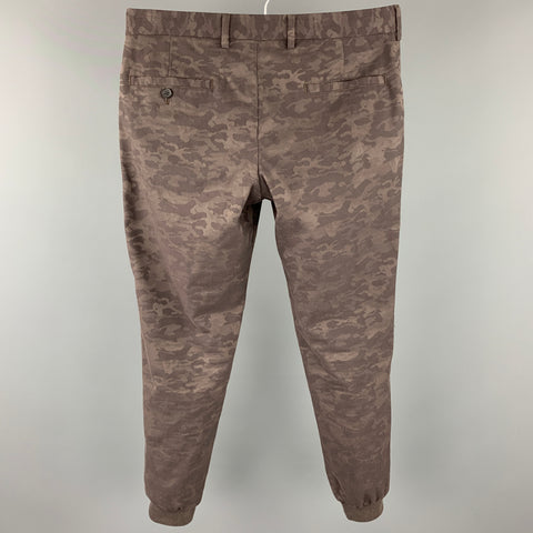 CLUB MONACO Size 30 Grey Camouflage Cotton Zip Fly Casual Pants