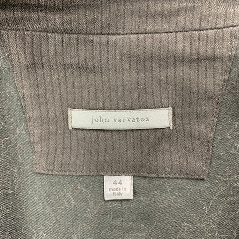 JOHN VARVATOS Taille 34 Veste à double boutonnage en mélange de viscose noire unie